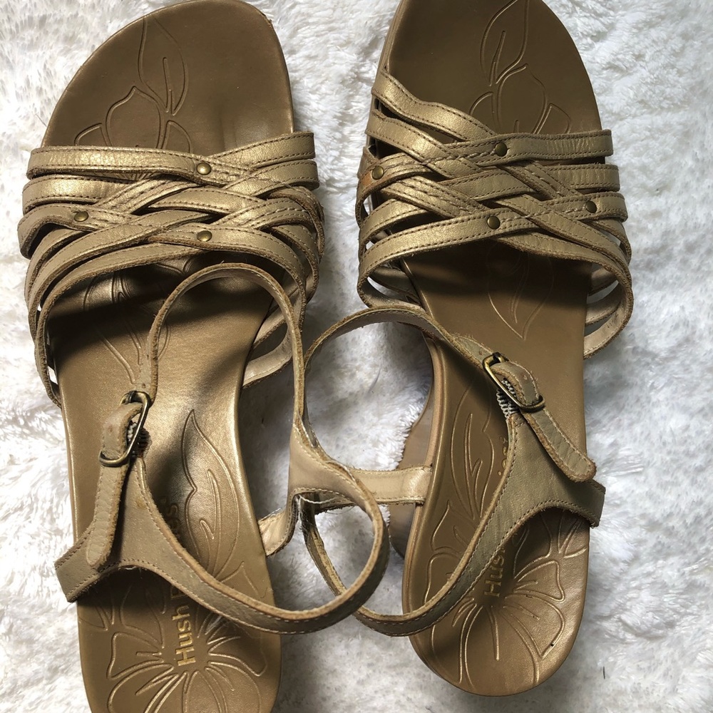 Hush Puppies Samba straps wedge leather sandals